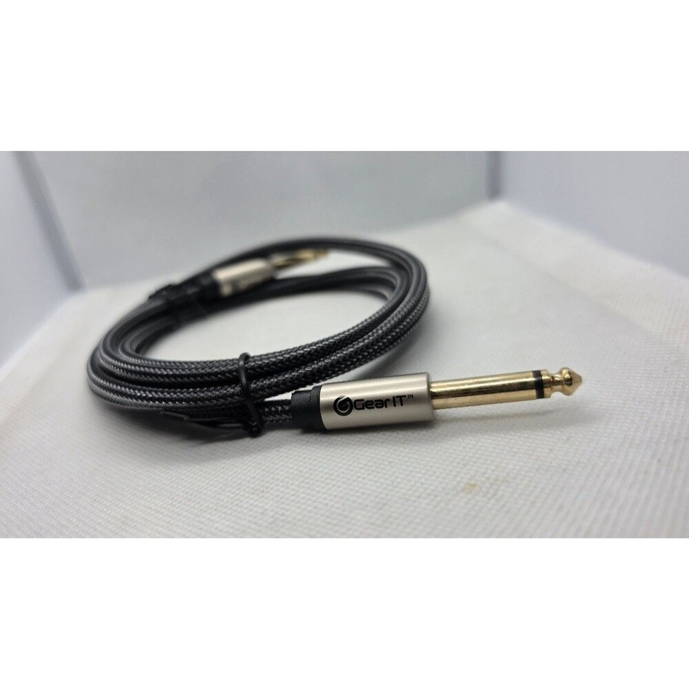 GearIT Braided Guitar Instrument Cable 1/4 Inch TS Male to Male